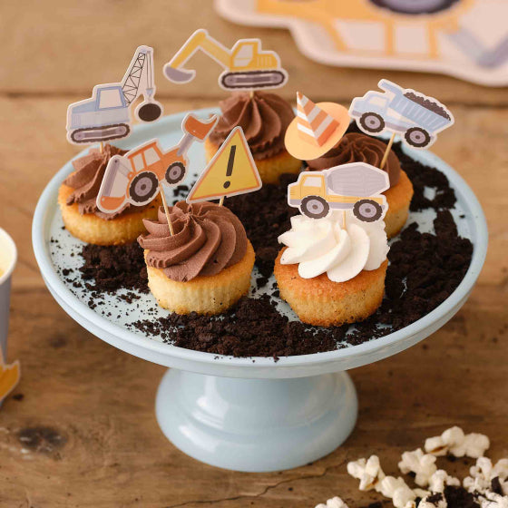 Construction Cupcake Toppers 12PK