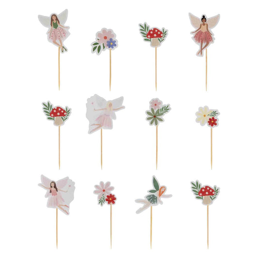 Fairy Garden Cupcake Toppers 12PK