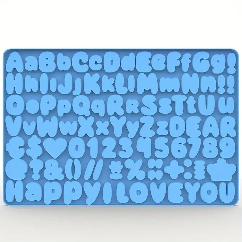 Alphabet - Silicone Mould - S608