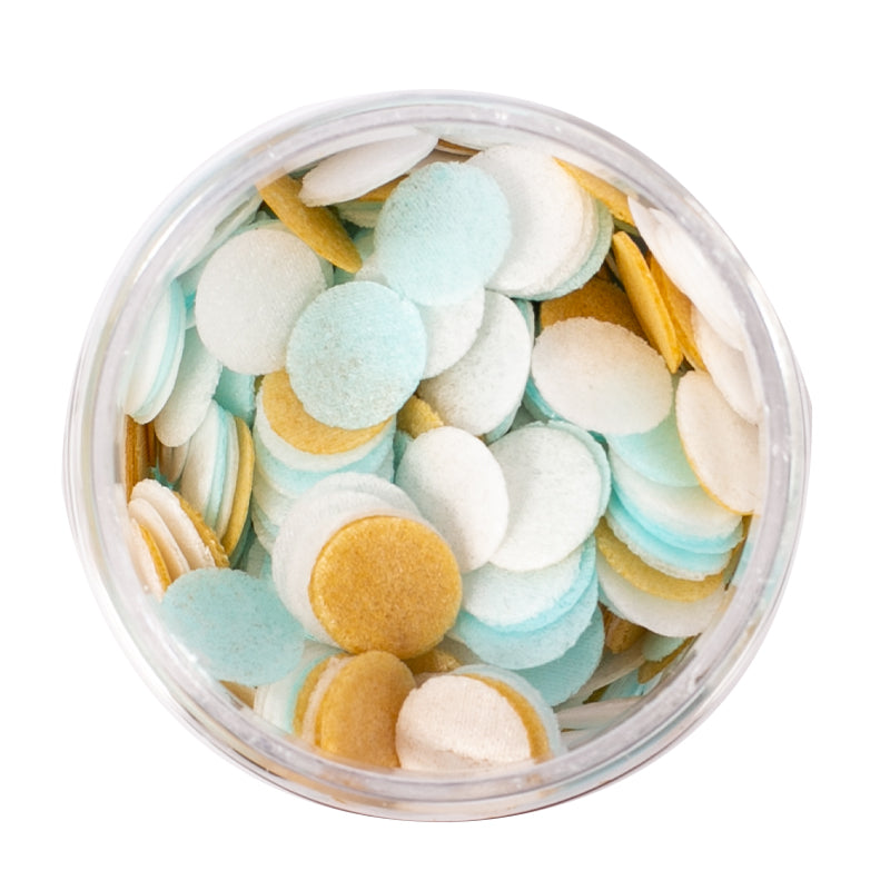 9g Sprinks - Wafer Confetti Blue, White and Gold