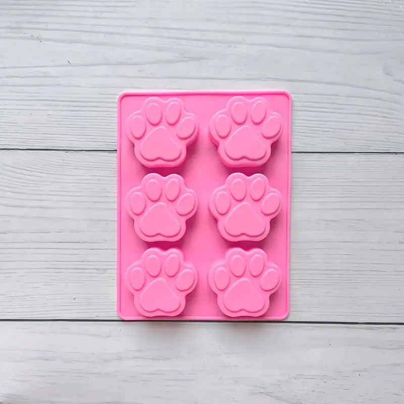 6PC Cat Paw Prints Silicone Mould S680