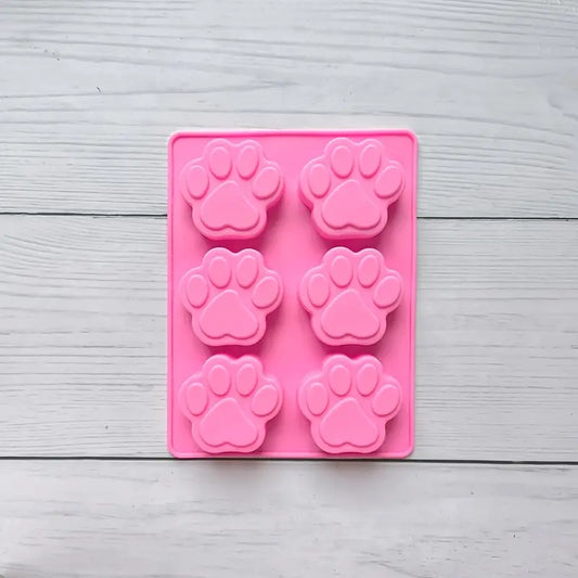 6PC Cat Paw Prints Silicone Mould S680