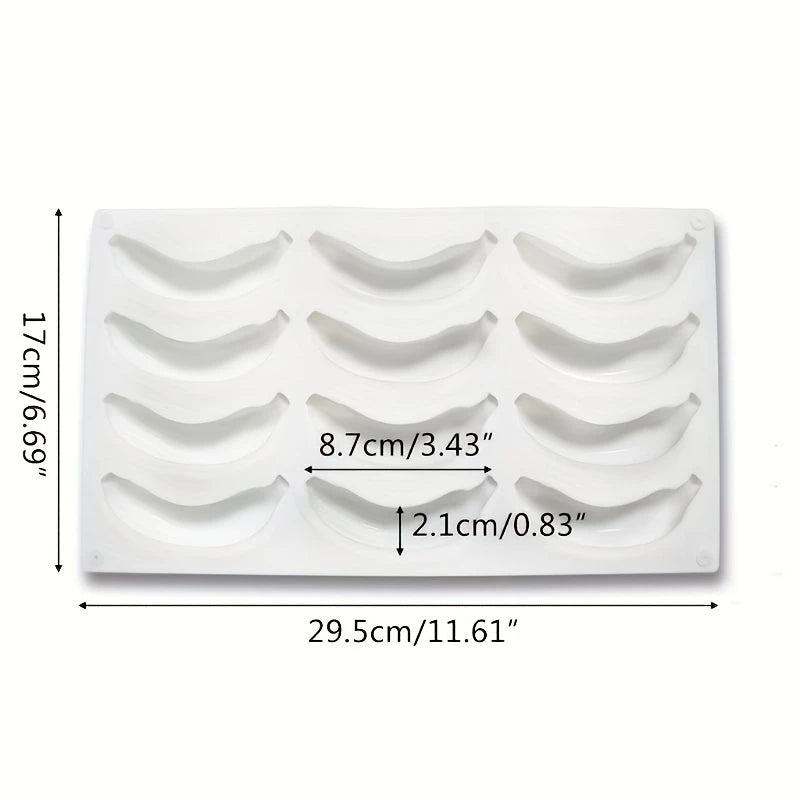 12PC 3D Banana Silicone Mould