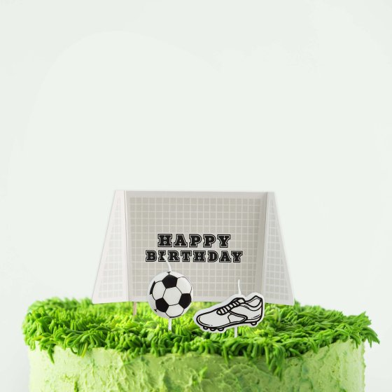 Hootyballoo - Soccer - Cake Topper & Candle