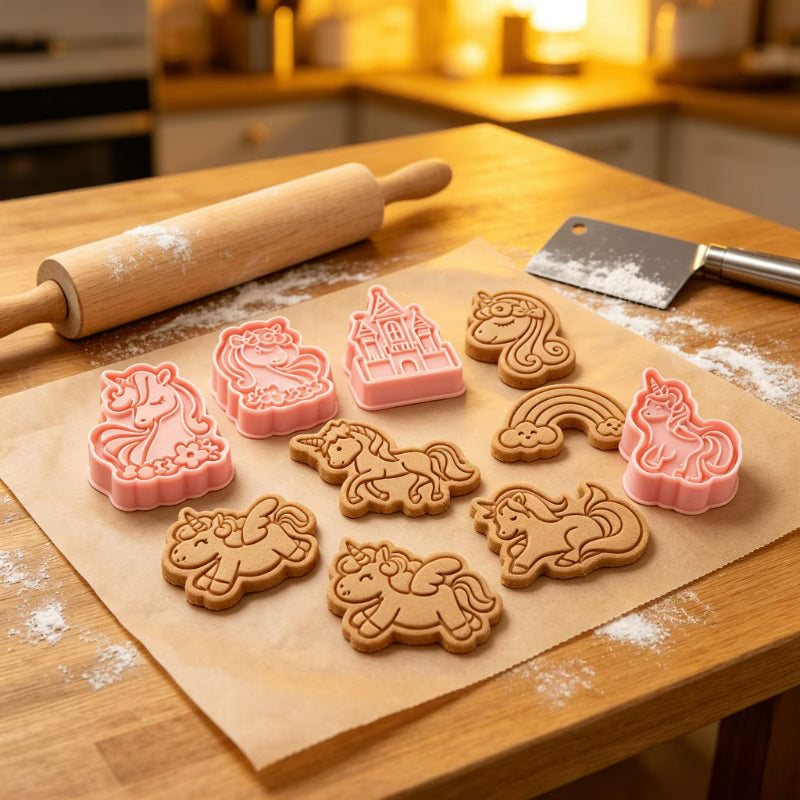 8Pc Unicorn Cookie Cutter Set