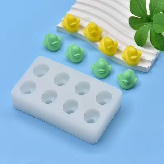 Silicone Mould - 8 Cavity 3D Ducks - S472