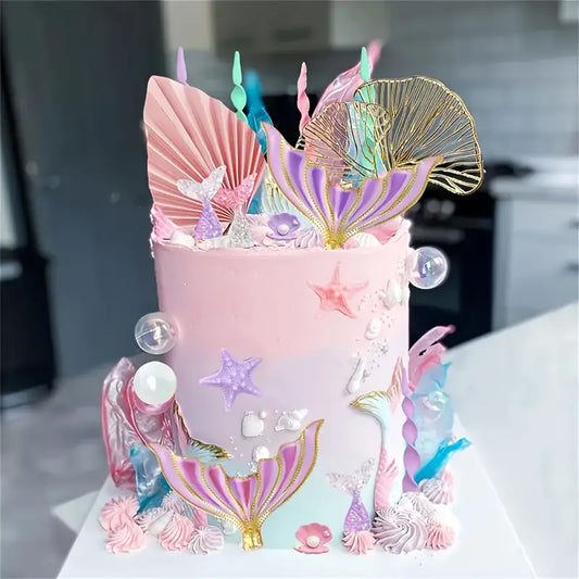 30PC Mermaid Cake Decorating Set