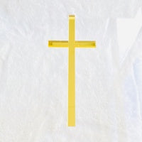 Acrylic - Gold Cross 12.5cm