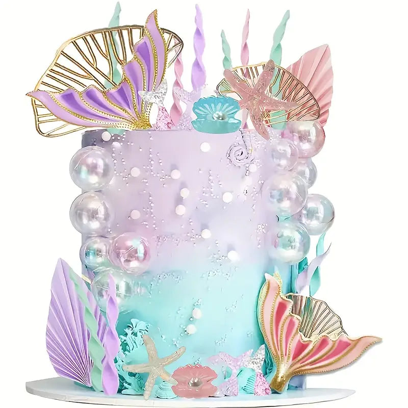 30PC Mermaid Cake Decorating Set