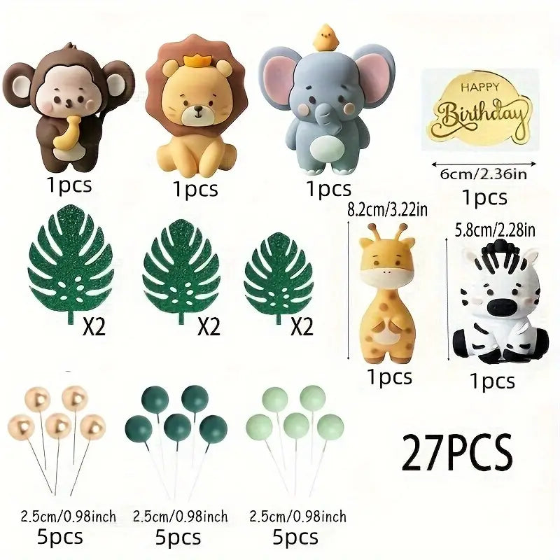 Jungle Animal V3 Cake Decorating Kit