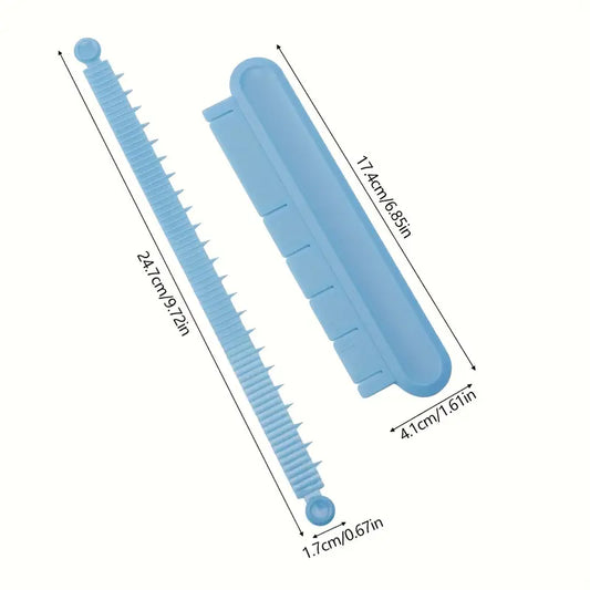 Cake Decorating Curve Guide with Measurement Markings