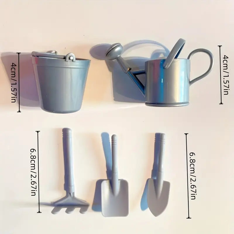 5PC Mini Garden Tool Set Figurine