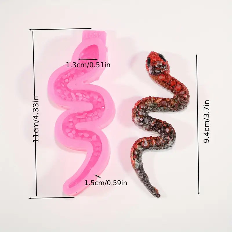 Gemstone Pattern Snake - Silicone Mould - S610