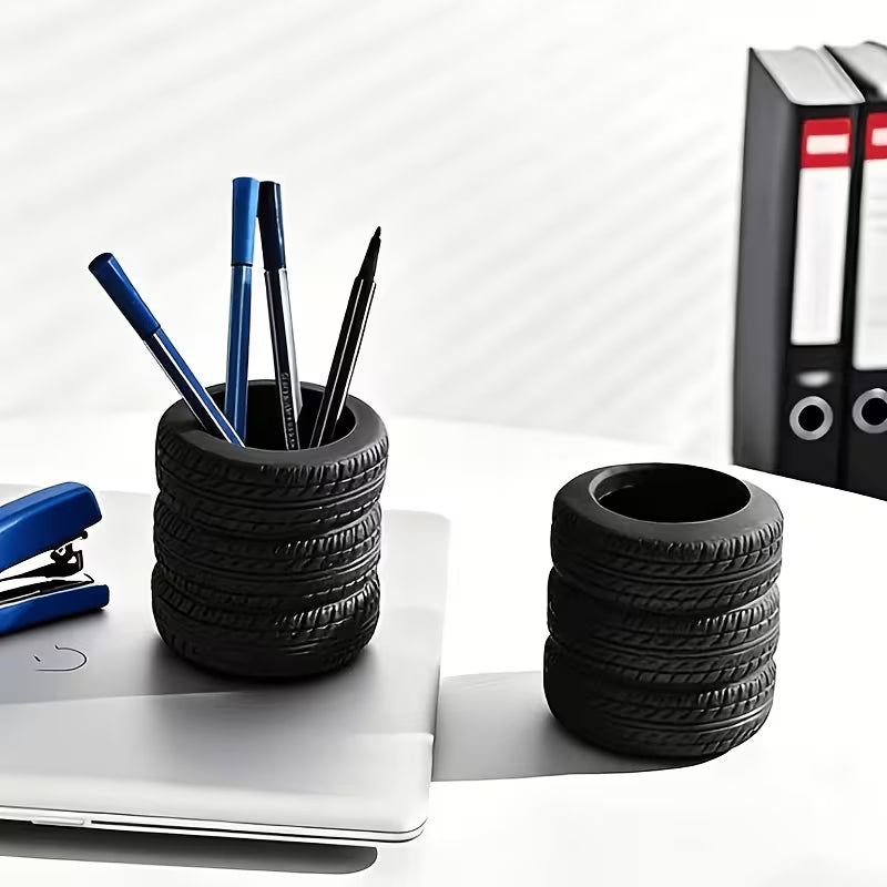 Tyre Shaped Pencil, Pen Holder