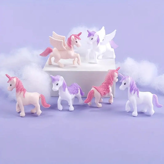 6PC Unicorn Cake Toppers