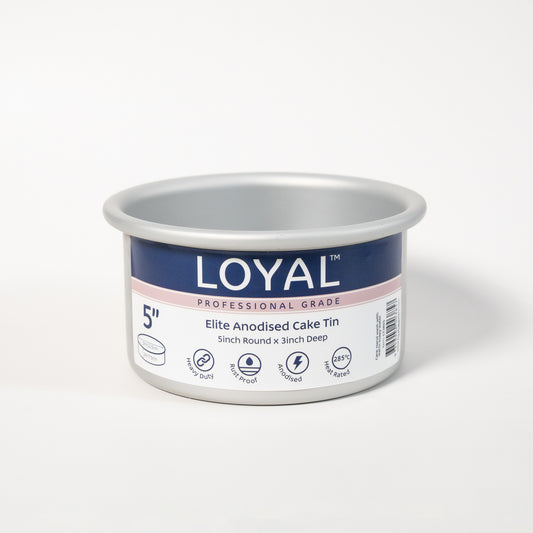 LOYAL Elite Anodised Cake Tin 3" Deep Round