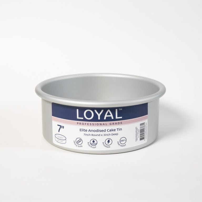 LOYAL Elite Anodised Cake Tin 3" Deep Round