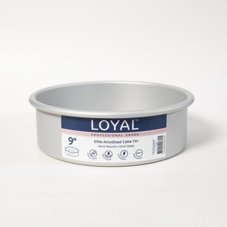 LOYAL Elite Anodised Cake Tin 3" Deep Round