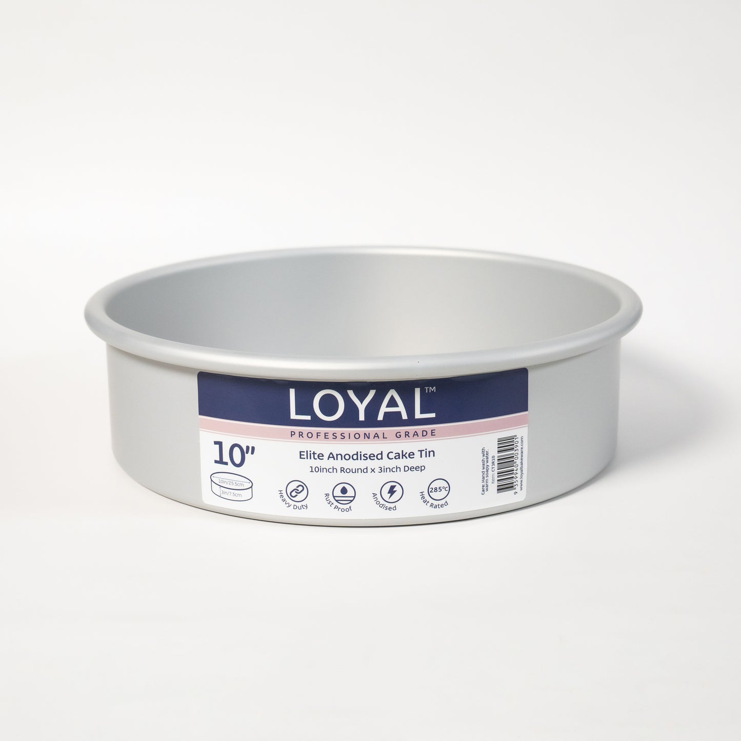 LOYAL Elite Anodised Cake Tin 3" Deep Round
