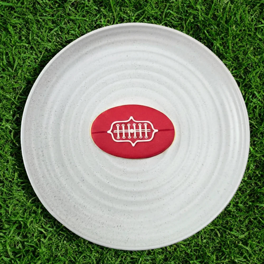 Custom Cookie Cutter - AFL Football Laces Cutter and Debosser Set.