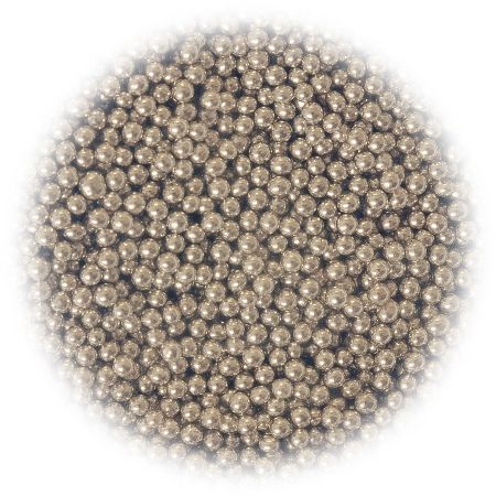 50g 4mm Cachous - Metallic Silver