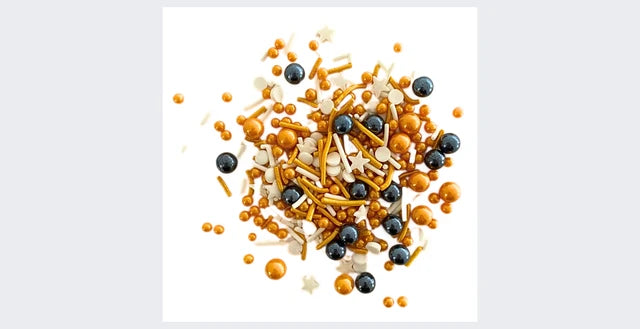 Bakette Sprinkles - Glitter and Gold Sprinkle Mix 56g