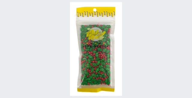 Bakette Sprinkles - Jolly Holly-Day Sprinkle Mix 56g