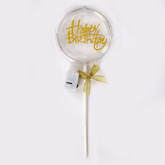 Light up - Happy Birthday Cake Topper