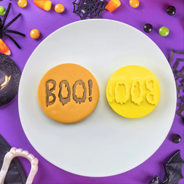 Custom Cookie Cutters Embosser - Boo.