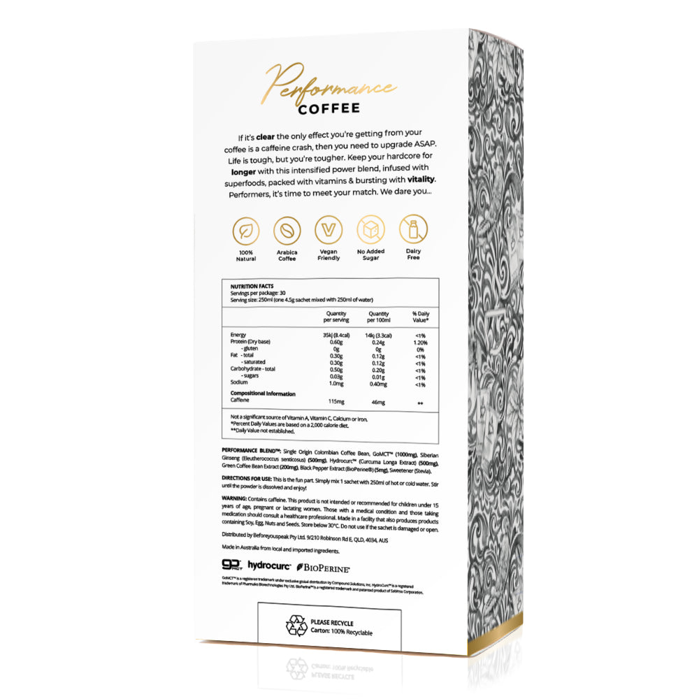 Before You Speak Coffee - The OG - High Performance Coffee - 30 Serves