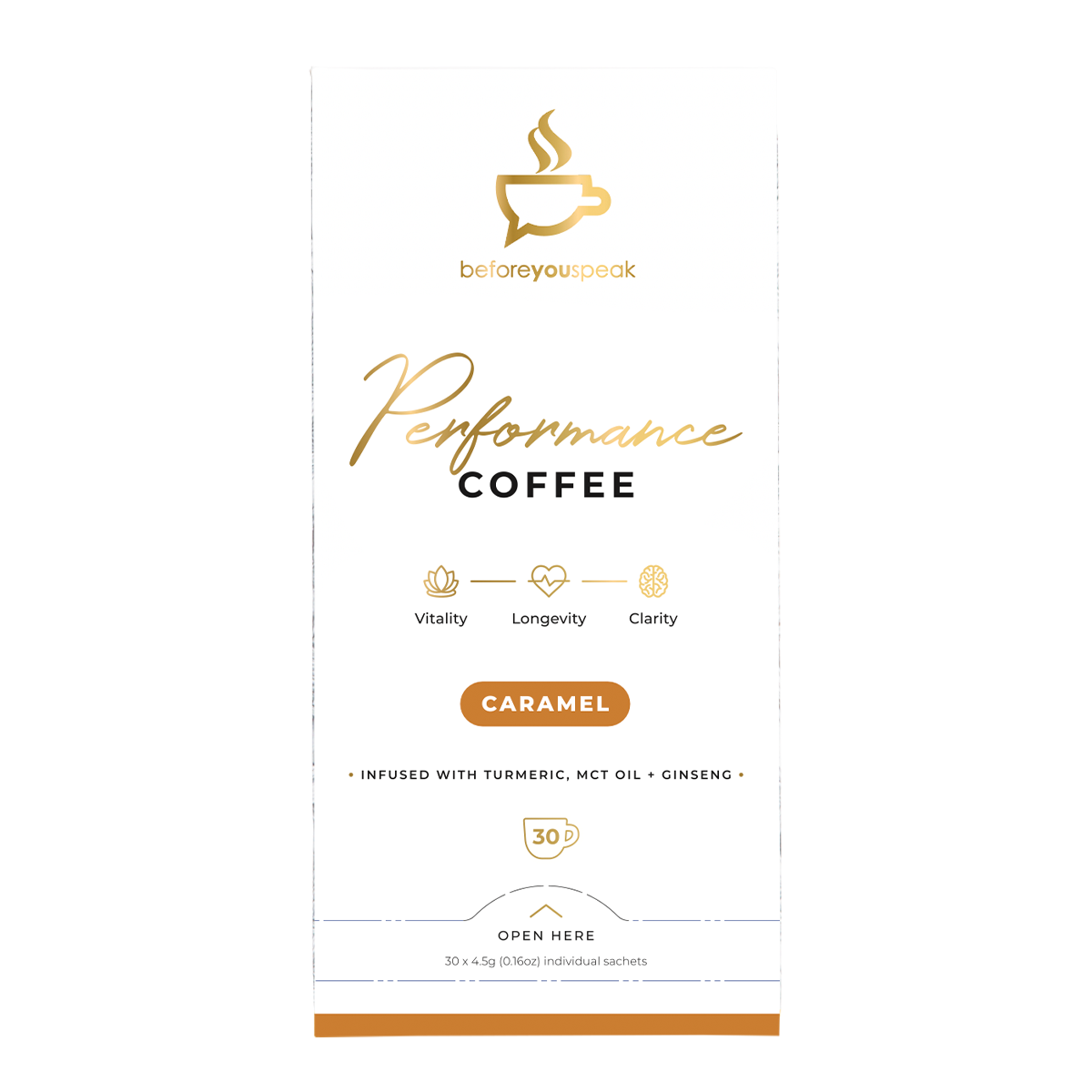 Before You Speak Coffee - Caramel - Performance Coffee - 30 Serves ...