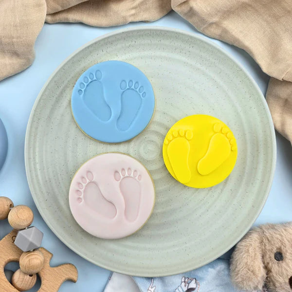 Custom Cookie Cutters Embosser - Baby Feet