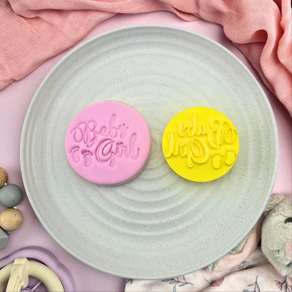 Custom Cookie Cutters Embosser - Baby Girl.
