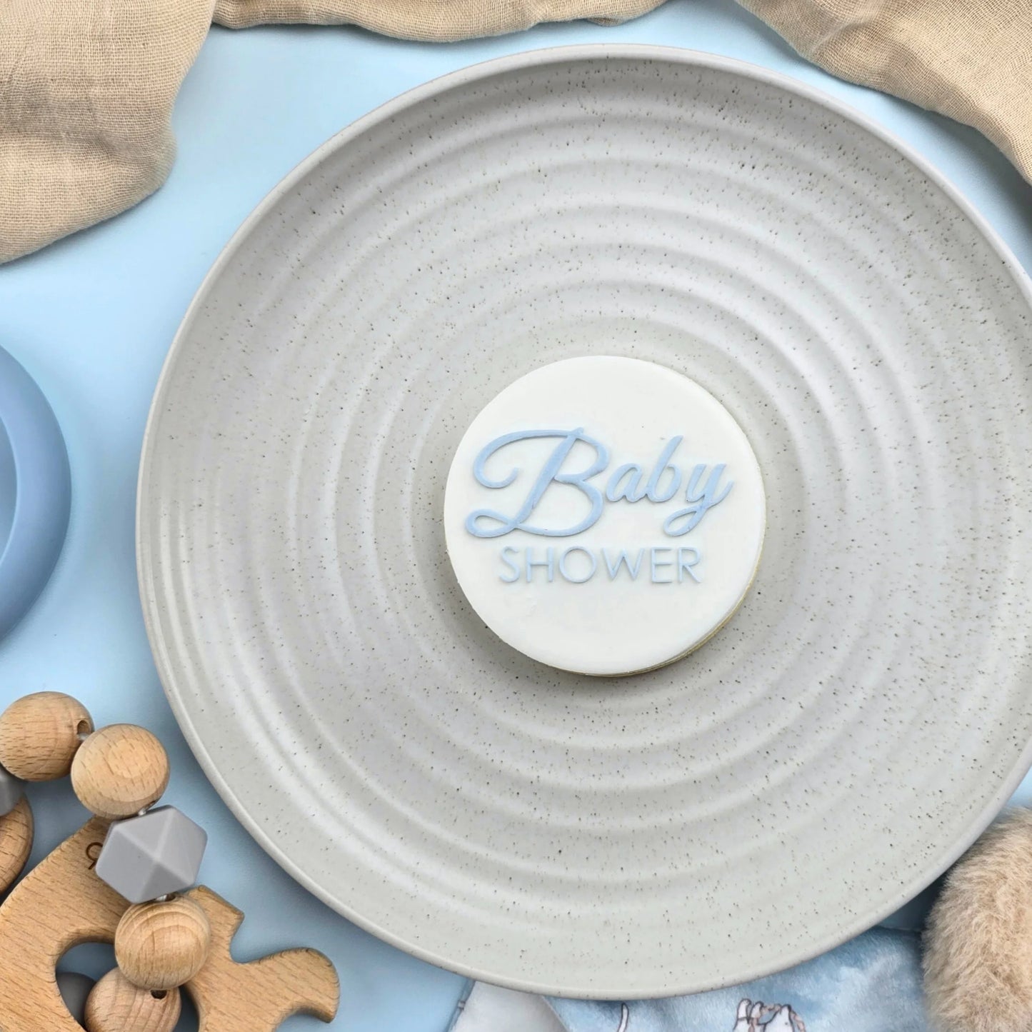 Custom Cookie Cutter Baby Shower 3D Raised Debosser. V2