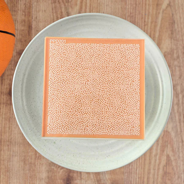 Custom Cookie Cutter - Basketball Dimple Pattern Plate Debosser and Embosser.