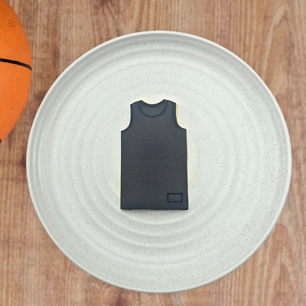 Custom Cookie Cutters Cutter & Embosser Set - Basketball Jersey