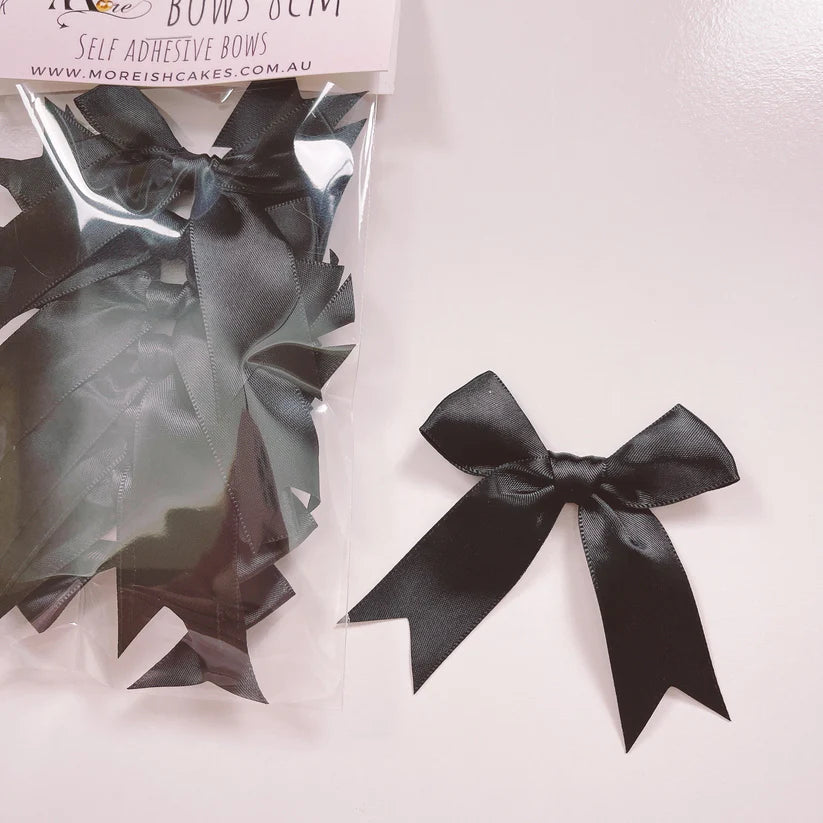 More Bows - Self Adhesive - 8cm - Pack of 12 - Various Colours