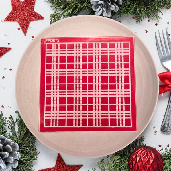 Custom Cookie Cutters - Burberry Stitch Pattern Plate.