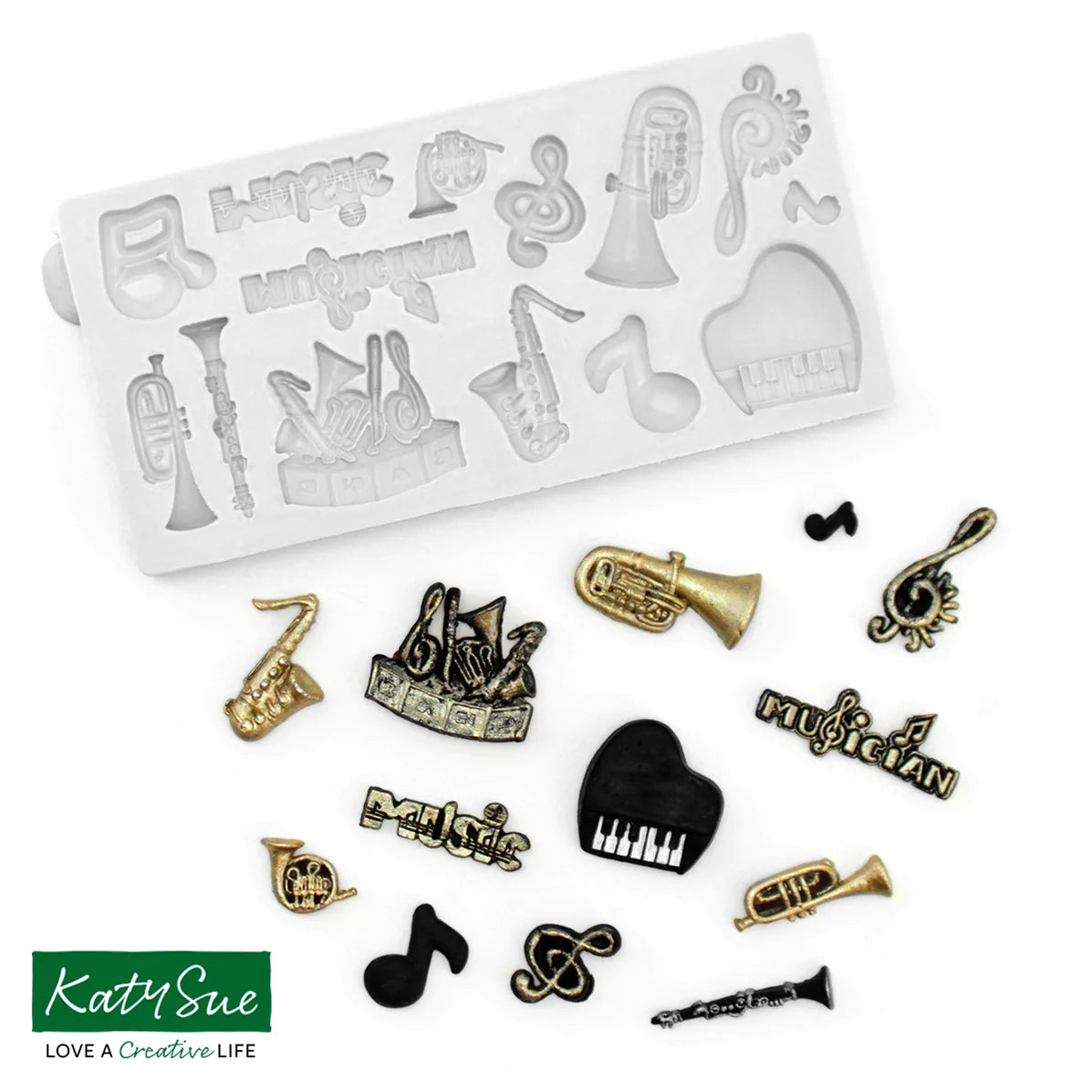 Katy Sue - Miniature Music Set- Silicone Mould