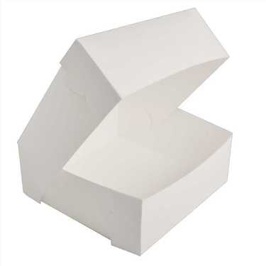 UNCOATED Standard Cake Box - 6inch (15cm) x 6inch (15cm) x 4inch (10cm)