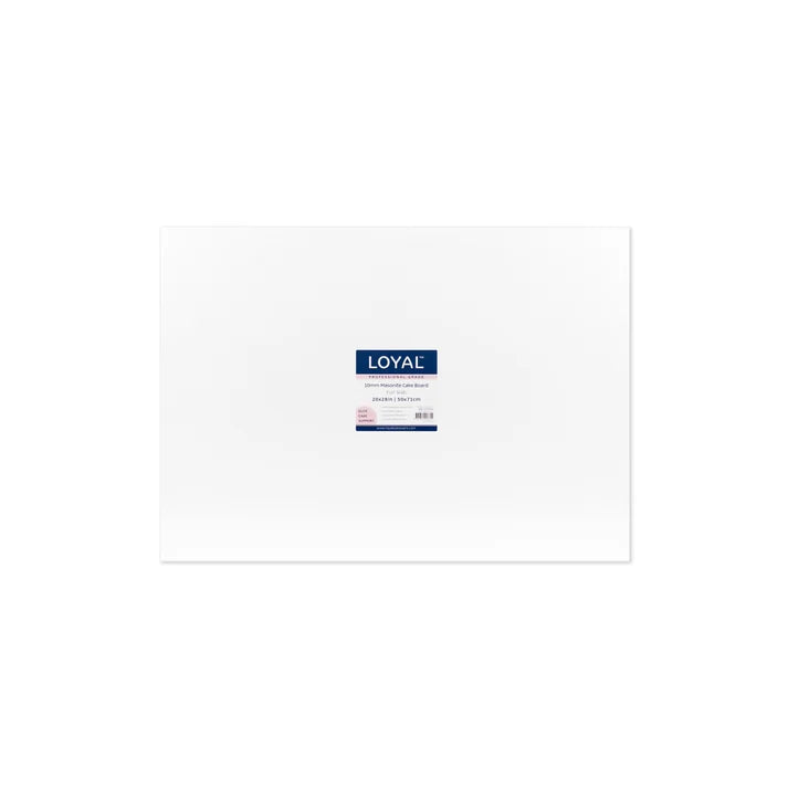 Loyal White Full Slab 10mm Cake Board - 50cm x 71cm (20inch x 28inch)