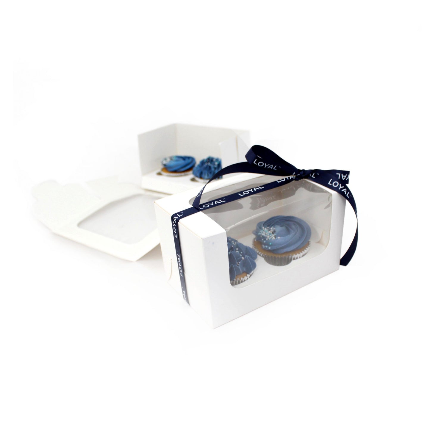 Loyal White Cupcake Boxes - Assorted Sizing