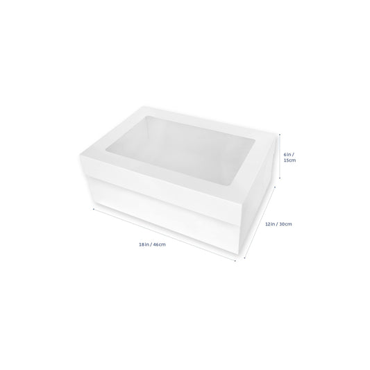 Loyal Box - Rectangle Window Lid 18x12x6" (46x30x15cm)