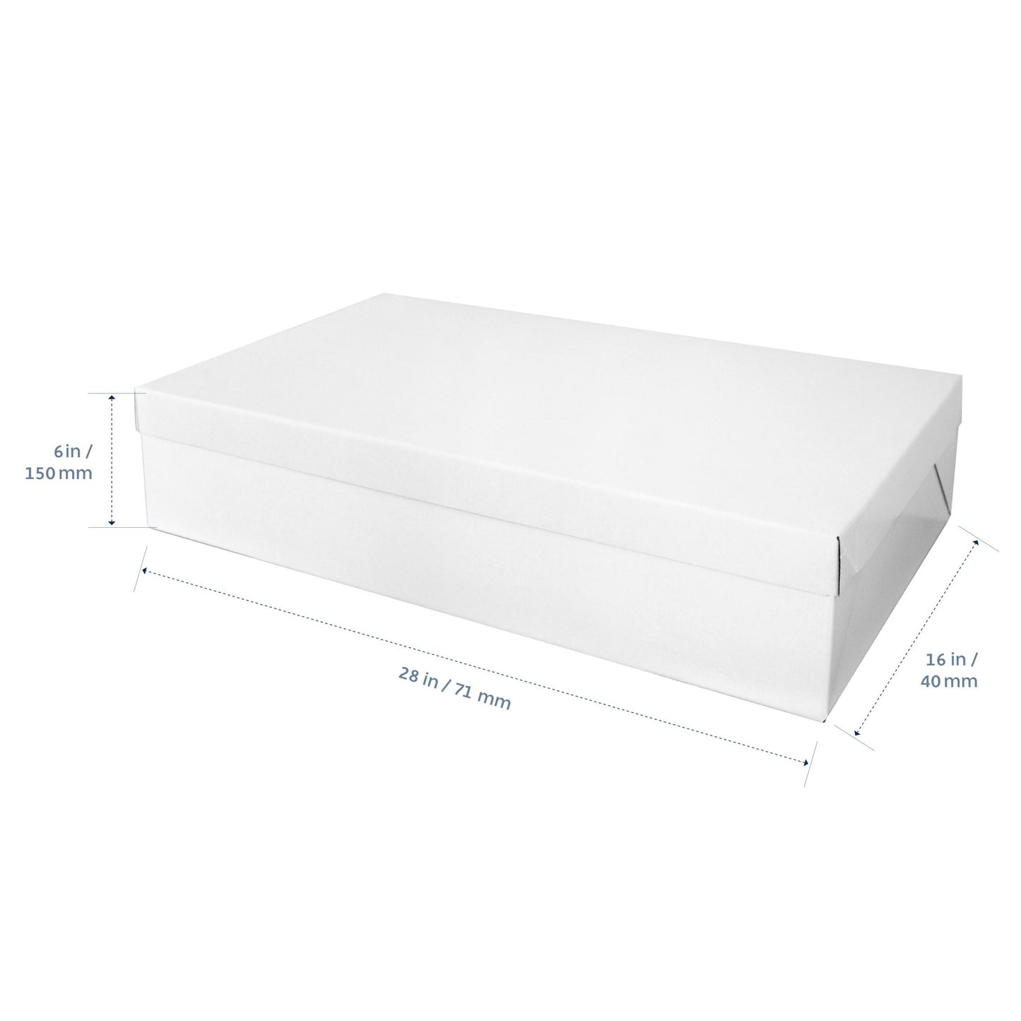 Loyal White Full Slab Box - 28x16x6