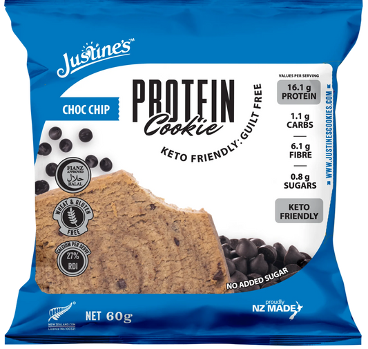 Justine's Keto Choc Chip Protein Cookie - 60g