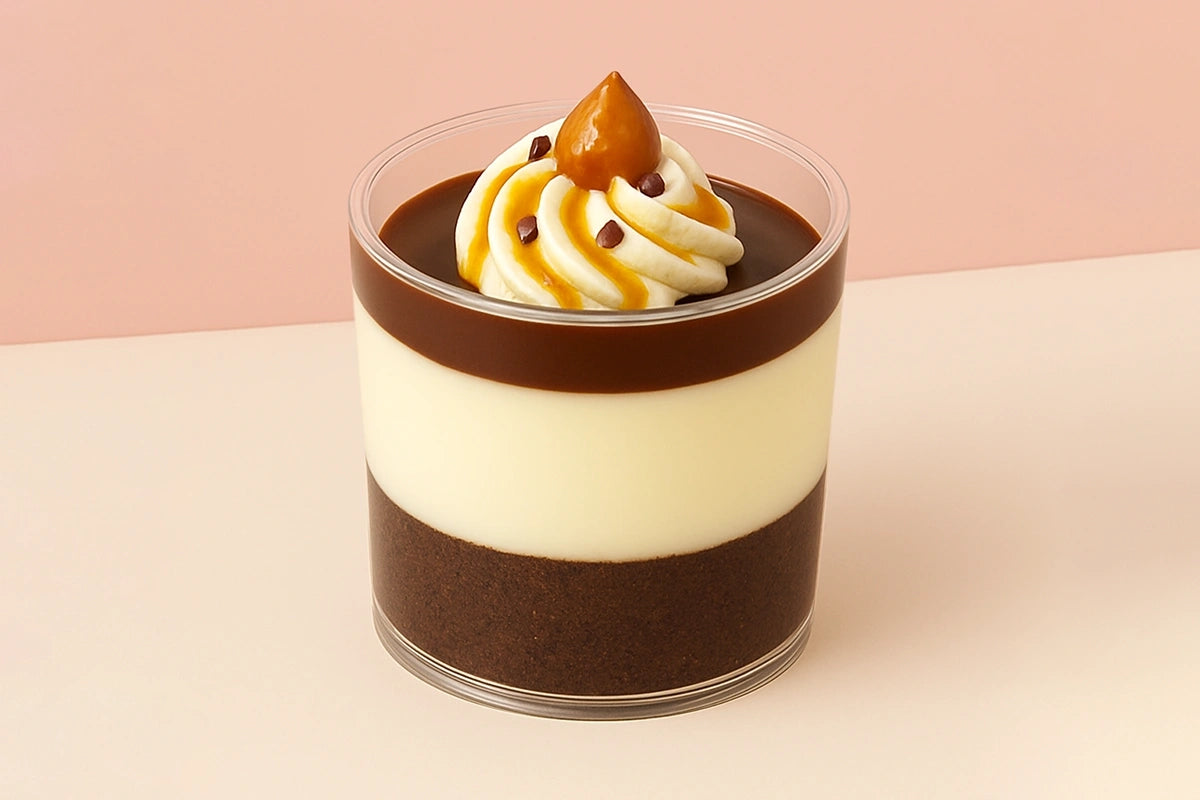 Iconic - 10pc - Plastic Round Flat Dessert Cup - 60ml