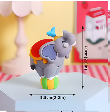 5Pc Circus Theme Cake Decorating Set