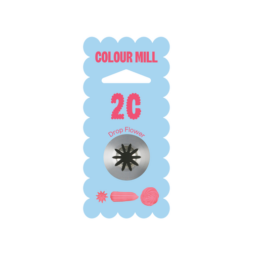 Colour Mill Piping Tip No. 2C Drop Flower Medium