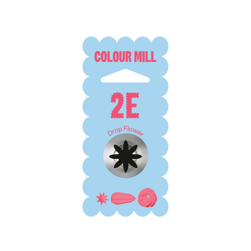 Colour Mill Piping Tip No. 2E Drop Flower Medium