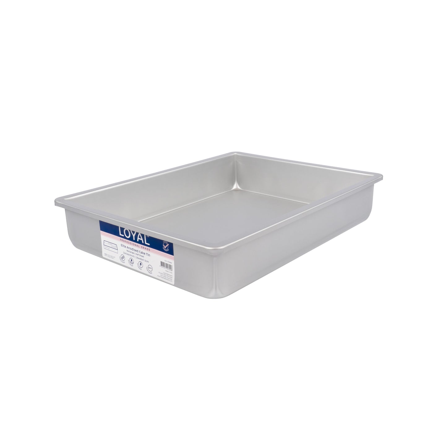 Loyal Elite Anodised Cake Tin - Half Slab (12x16x3")